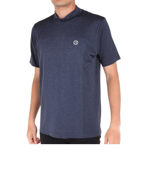 トミーアーマー（Tommy Armour）ゴルフウェア 吸水 速乾 接触冷感 半袖モックネックシャツ TATJ23S030003 NVY