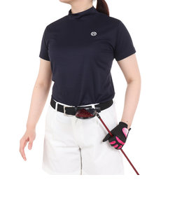 トミーアーマー（Tommy Armour）ゴルフウェア 吸水 速乾 モックネック 半袖シャツ TATF23S070010 NVY