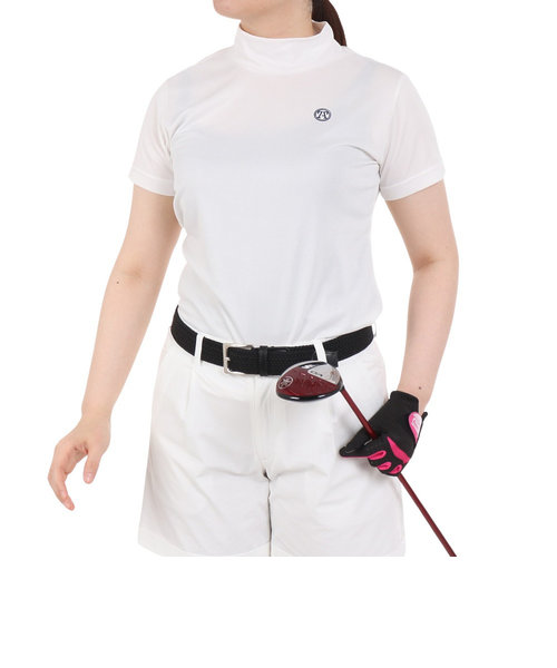 トミーアーマー（Tommy Armour）ゴルフウェア 吸水 速乾 モックネック 半袖シャツ TATF23S070010 WHT