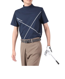 フィドラ（FIDRA）ゴルフウェア モックネック 半袖シャツ FD5PTG10 NVY