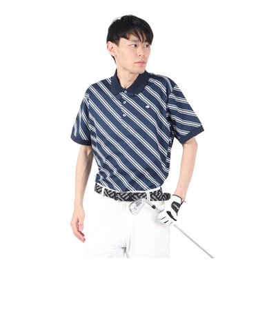 フィドラ（FIDRA）ゴルフウェア レジメンタル半袖ポロシャツ FD5PTG09