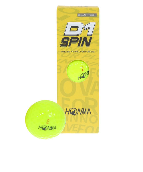 本間ゴルフ（HONMA）D1 SPIN 2023D1 SPIN BTQ2301 YE スリーブ(3個入り)