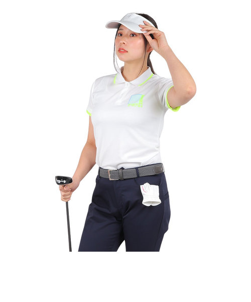 ビバハート（VIVA HEART）ゴルフウェア 吸水 速乾 ボックスプリント半袖ポロシャツ 012-28445-005