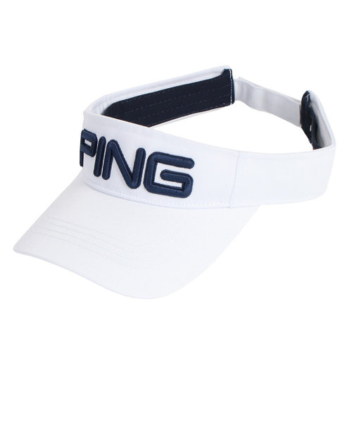 ピン（PING）ゴルフ デオゼロ ツアーデザインサンバイザー HW-P2302 DEO.0 VISOR WH 36786