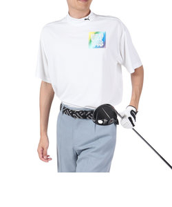 プーマ（PUMA）ゴルフウェア 半袖 ストリート プリント モックTシャツ 624286-03