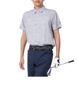 パフォーマンスギア（PG）ゴルフウェア 吸汗 速乾 接触冷感 半袖 ジャガードポロシャツ 403PG3SEG0002 GRY