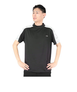 パフォーマンスギア（PG）ゴルフウェア 吸汗 速乾 接触冷感 半袖 メンズ モックネックシャツ 403PG3SEG0004 BLK