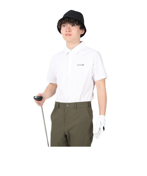 ハーレー（HURLEY）ゴルフウェア 吸汗 速乾 ファントム ワンアンドオンリー 半袖ポロシャツ MKT2310070-OWHT