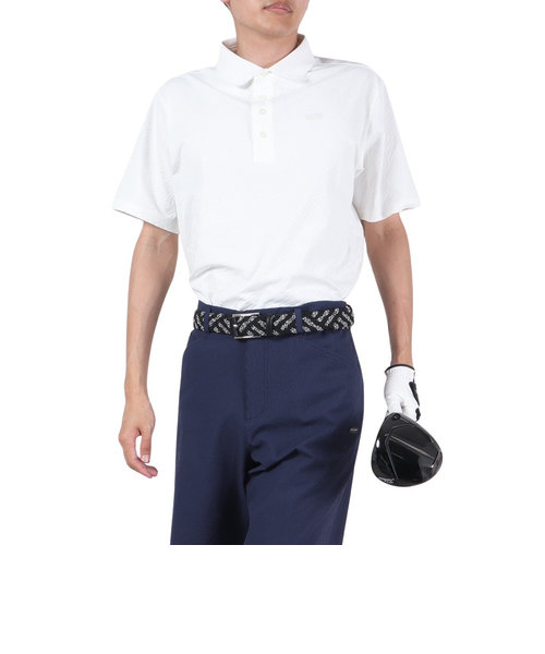 エピキュール（epicure）ゴルフウェア パイルジャガード 半袖ポロシャツ 151-28340-004