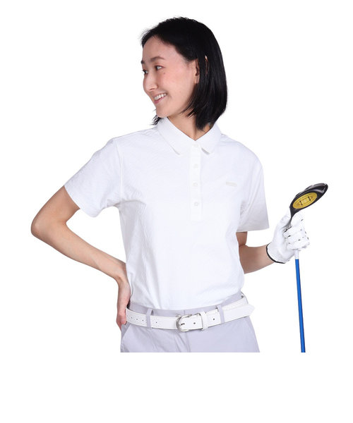 エピキュール（epicure）ゴルフウェア ジャガード 半袖ポロシャツ 152-28340-004