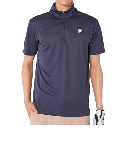 フィラ（FILA）ゴルフウェア ジップ半袖シャツ 742686Y-NV