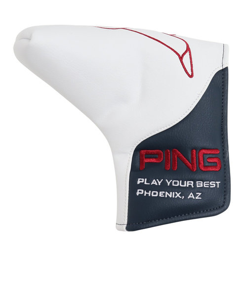 ピン（PING）ゴルフ HC-U2302 パターカバー WH/NV 36870