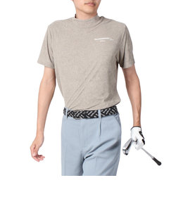 ROSASENゴルフウェア 吸水速乾 接触冷感 半袖 A-Line クールVパイル モックTシャツ 047-28441-052