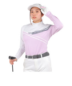 ROSASENゴルフウェア 吸水速乾 接触冷感 長袖 A-Line 冷感UVロングTシャツ 048-28311-071