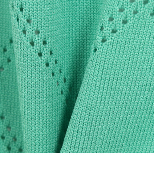 ROSASENゴルフウェア A-Line ビッグカラー針抜 半袖ポロシャツ 048