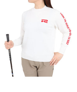 ROSASENゴルフウェア 袖ロゴモックセーター 048-18311-004