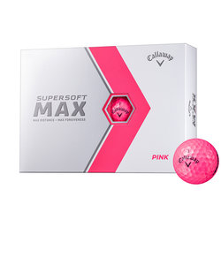 キャロウェイ（CALLAWAY）ゴルフボール SUPER SOFT MAX ピンクボール ダース(12個入り)