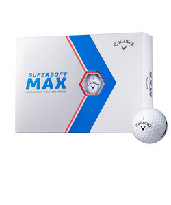 キャロウェイ（CALLAWAY）ゴルフボール SUPER SOFT MAX ボール WH ダース(12個入り)