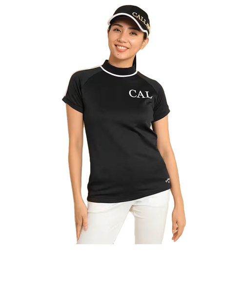 キャロウェイ（CALLAWAY）ゴルフウェア 吸汗 速乾 ストレッチスムース半袖モックネックシャツ C23234201-1010