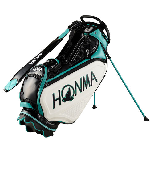 本間ゴルフ（HONMA）ゴルフ キャディバッグ スタンド式 9.5型 4分割 CB12302 WH/GR