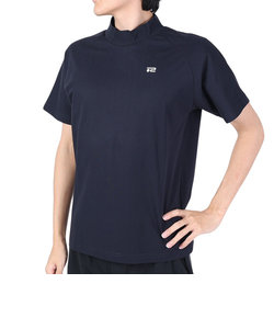 ROSASENゴルフウェア 半袖 A-Line モックネックロゴTシャツ 047-29941-098