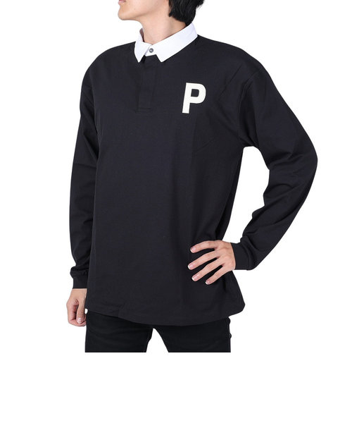 プーマ（PUMA）ゴルフウェア Pロゴミニワッフル ストレッチ ポロシャツ