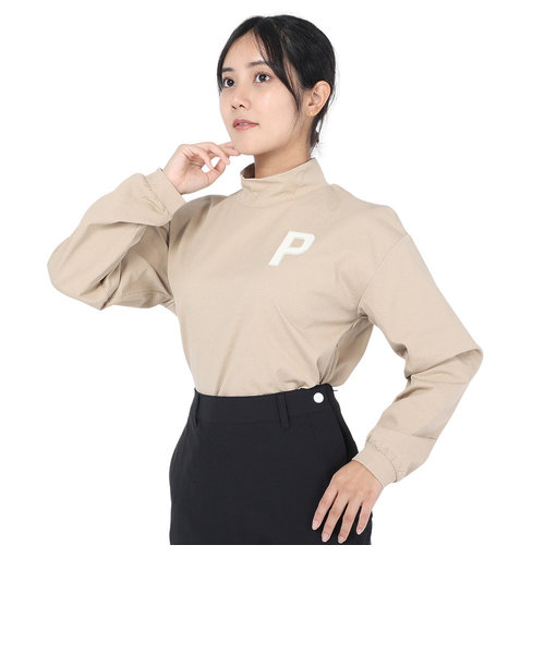 プーマ（PUMA）ゴルフウェア モックネックシャツ 秋冬モデル Pロゴ