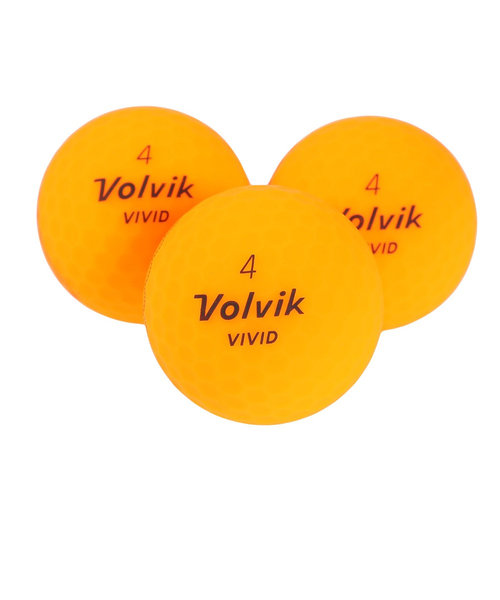 ボルビック VIVID ゴルフボール 4ダース オレンジ Volvik - ラウンド ...