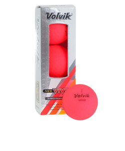ボルビック（Volvik）ゴルフボール ビビット23 RED スリーブ(3個入り) VV5PNA04 RED
