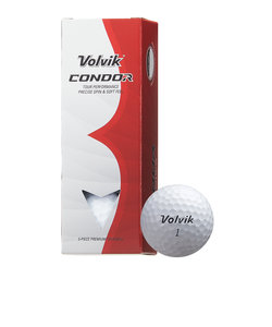 ボルビック（Volvik）ゴルフボール CONDOR 3PC VV5PNA21 WHT スリーブ(3個入り)