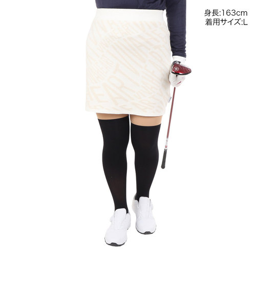 ビバハート（VIVA HEART）ゴルフウェア ロゴジャカードニットスカート