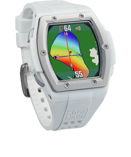 ショットナビ（Shot Navi）ゴルフ 距離計 GPSウォッチ 防水 クレスト3 ホワイト 腕時計