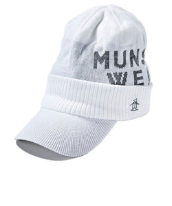 マンシングウエア（MUNSING WEAR）ゴルフ ツバ付きニットキャップ MGBWJC07 WH00