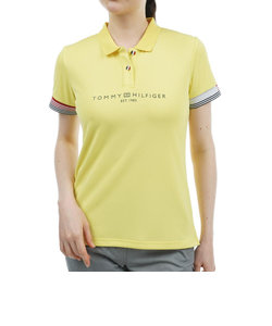 トミーヒルフィガー（TOMMY HILFIGER）ゴルフウェア フロントロゴ 半袖ポロシャツ THLA429-YEL