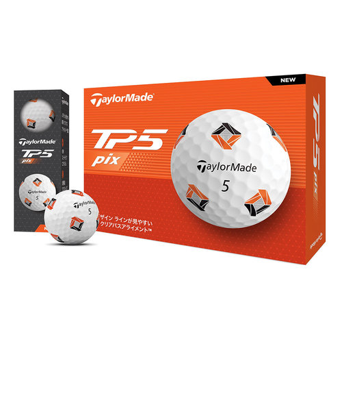 テーラーメイド（TAYLORMADE）ゴルフボール 24 TP5 pix ダース(12個入り)