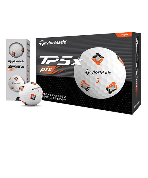 テーラーメイド（TAYLORMADE）ゴルフボール 24 TP5x pix ダース(12個入り)