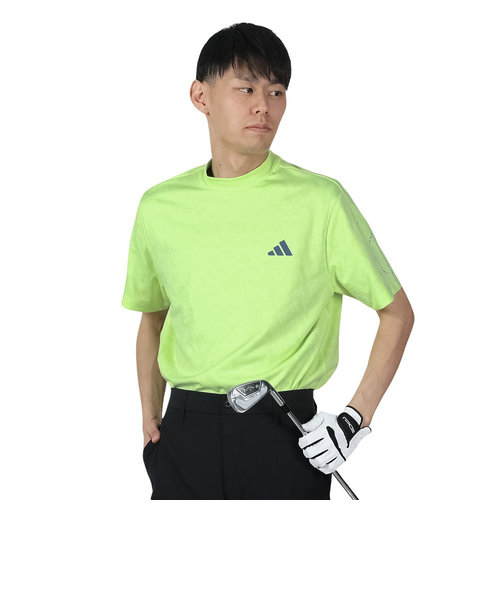 アディダス（adidas）ゴルフウェア 半袖 BOSジャガード グラフィックモック IKK69-IN9061FGRN