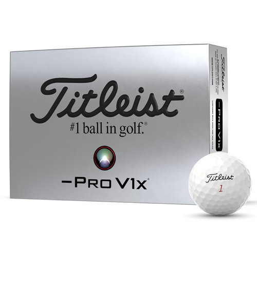 タイトリスト（TITLEIST）ゴルフボール 24 PRO V1X LEFT DASH T204L6S-J ダース(12個入り)