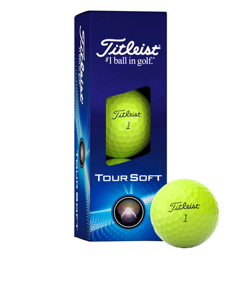タイトリスト（TITLEIST）ゴルフボール 24 TOUR SOFT YELLOW 3P T4114S-3PJ スリーブ(3個入り)