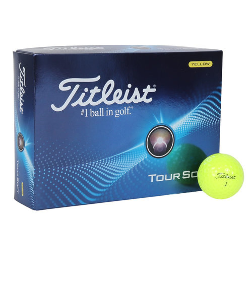 タイトリスト（TITLEIST）ゴルフボール 24 TOUR SOFT YELLOW T4114S-J ダース(12個入り)