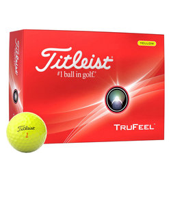 タイトリスト（TITLEIST）ゴルフボール 24 TRUFEEL YELLOW T6136S-J ダース(12個入り)
