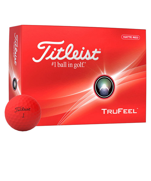 タイトリスト（TITLEIST）ゴルフボール 24 TRUFEEL MATTE RED T6536S-J ダース(12個入り)