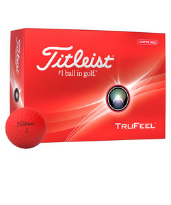 タイトリスト（TITLEIST）ゴルフボール 24 TRUFEEL MATTE RED T6536S-J ダース(12個入り)