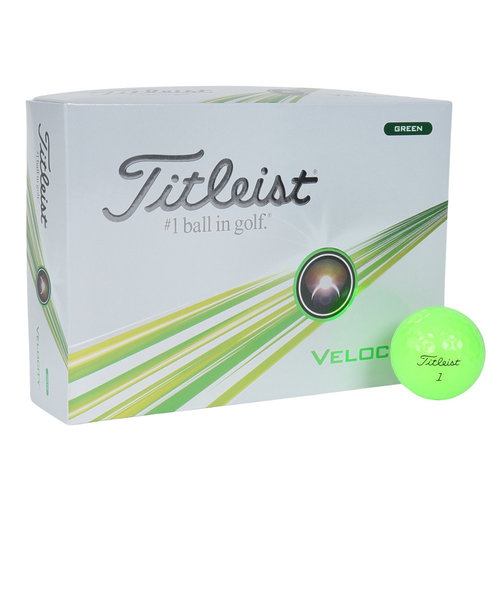 タイトリスト（TITLEIST）ゴルフボール 24 VELOCITY GREEN T8426S-J-2 ダース(12個入り)