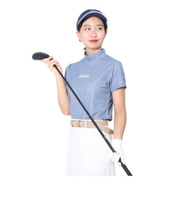 フィドラ（FIDRA）ゴルフウェア 半袖 モックネックシャツ FD5RUG06 NVY