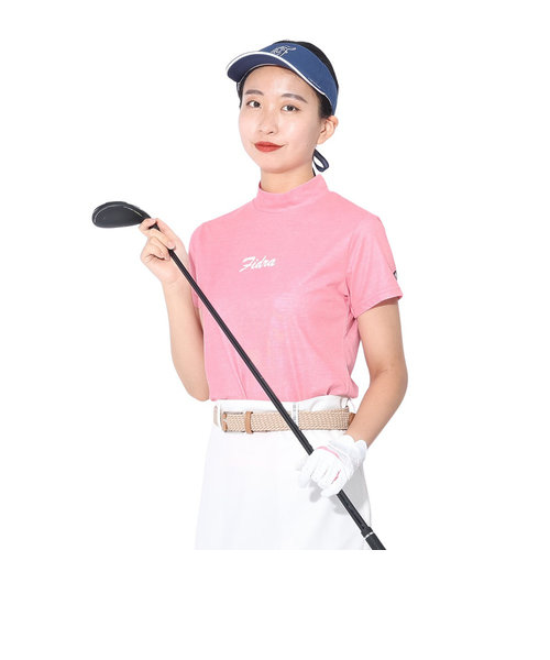 フィドラ（FIDRA）ゴルフウェア 半袖 モックネックシャツ FD5RUG06 PNK
