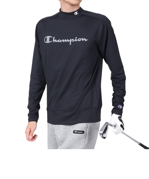 チャンピオン（CHAMPION）ゴルフウェア 長袖 吸汗速乾 モックネック