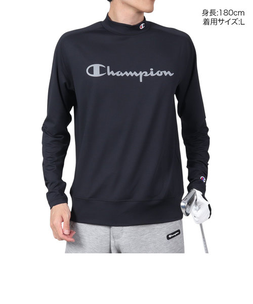 チャンピオン（CHAMPION）ゴルフウェア 長袖 吸汗速乾 モックネック