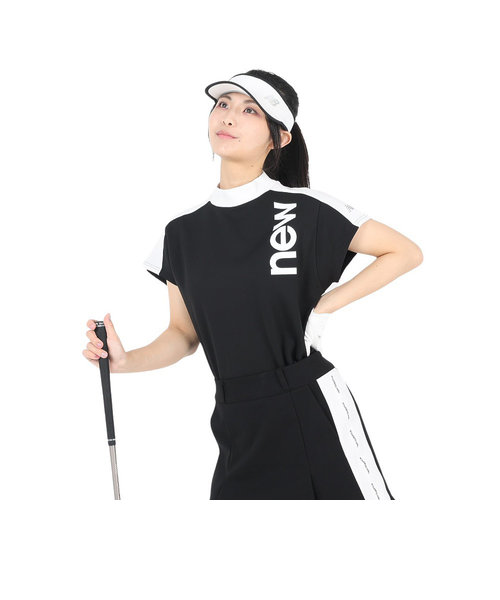 ニューバランス（new balance）ゴルフウェア 半袖 SWEAT オフモックネックシャツ 012-4164501-010