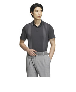 アディダス（adidas）ゴルフウェア 半袖 ULTIMATE 365 PRIMEニットサイドシームレス ポロシャツ JRU71-IM9871BK/GR